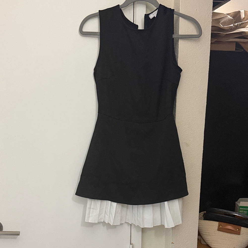 RIHOAS Black and White Mini Dress